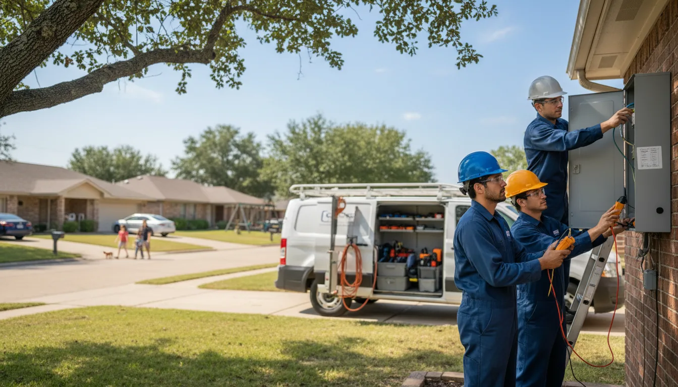 Certified electrician providing emergency electrical services in Wales, ND